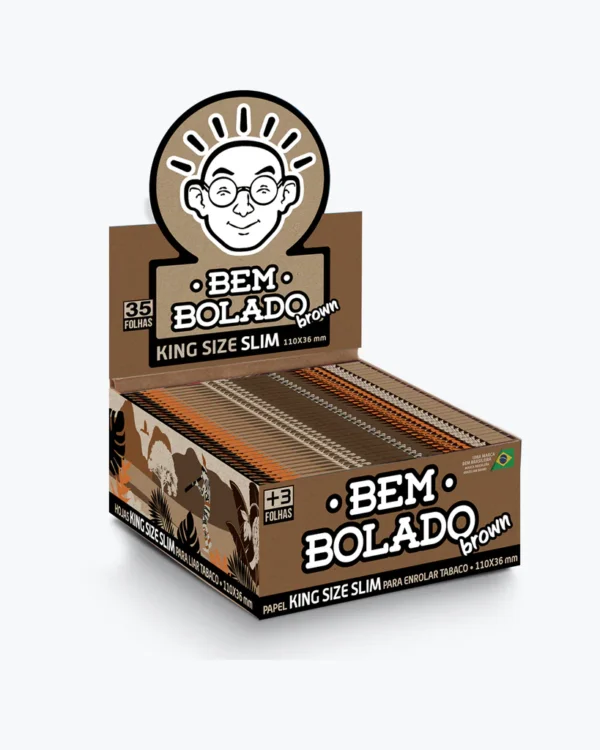 SEDA BEM BOLADO KS BROWN SLIM C/50 UNID