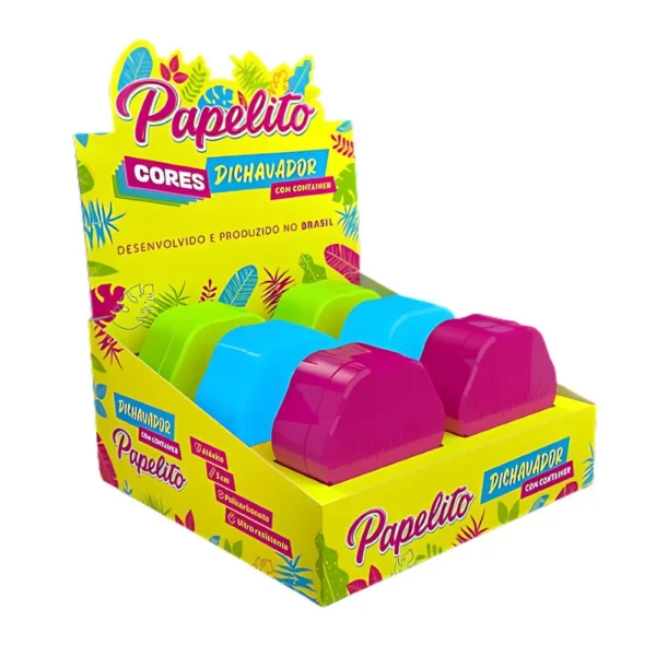 TRITURADOR PAPELITO CORES DISPLAY C/6