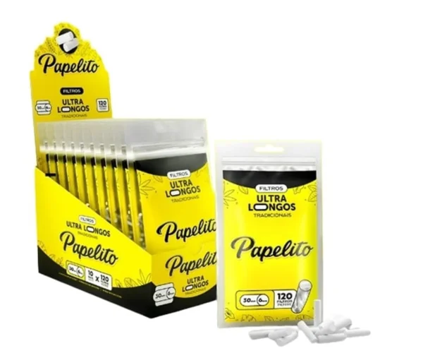 FILTRO PAPELITO ULTRA LONGO TRADICIONAL C/10 UNID